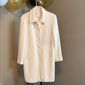 Worthington Women’s Size Medium Classic Elegant Cream Coat Clean Girl Soft Girl